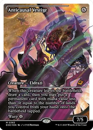 Anticausal Vestige (Showcase) (Fracture Foil) (EOE-383) - Edge of Eternities Foil [Mythic]