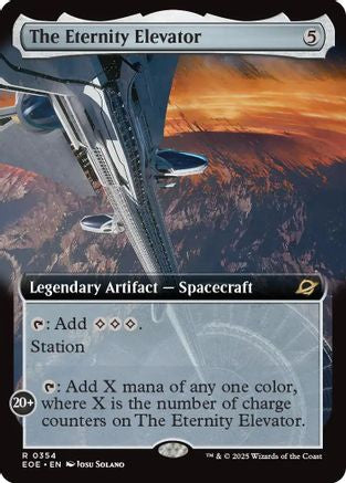 The Eternity Elevator (Extended Art) (EOE-354) - Edge of Eternities Foil [Rare]