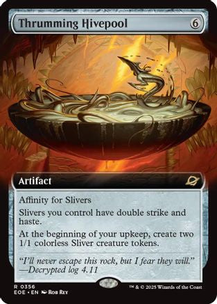 Thrumming Hivepool (Extended Art) (EOE-356) - Edge of Eternities Foil [Rare]