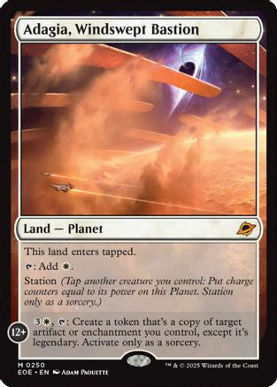 Adagia, Windswept Bastion (EOE-250) - Edge of Eternities Foil [Mythic]