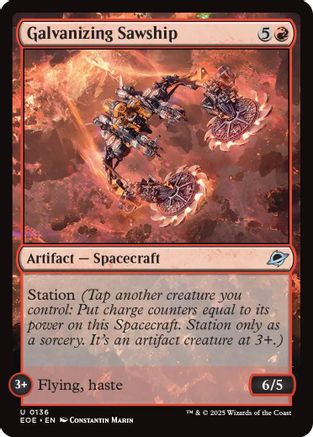 Galvanizing Sawship (EOE-136) - Edge of Eternities [Uncommon]