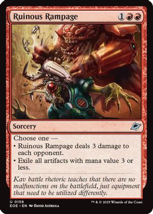 Ruinous Rampage (EOE-158) - Edge of Eternities [Uncommon]