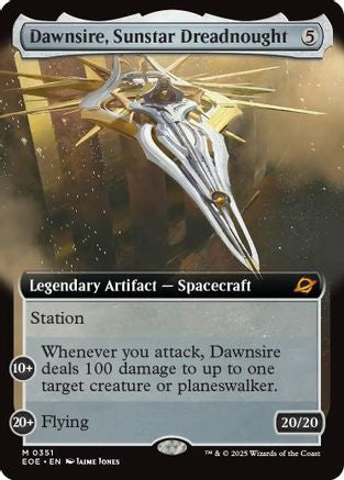 Dawnsire, Sunstar Dreadnought (Extended Art) (EOE-351) - Edge of Eternities Foil [Mythic]