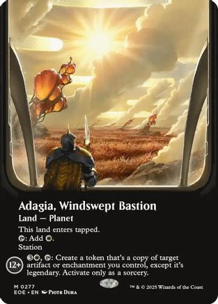 Adagia, Windswept Bastion (Borderless) (EOE-277) - Edge of Eternities [Mythic]