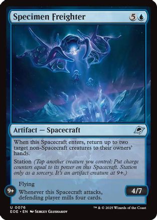 Specimen Freighter (EOE-076) - Edge of Eternities Foil [Uncommon]