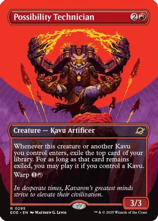 Possibility Technician (Borderless) (EOE-295) - Edge of Eternities Foil [Rare]