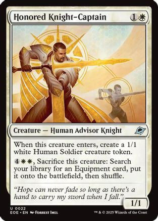 Honored Knight-Captain (EOE-022) - Edge of Eternities [Uncommon]