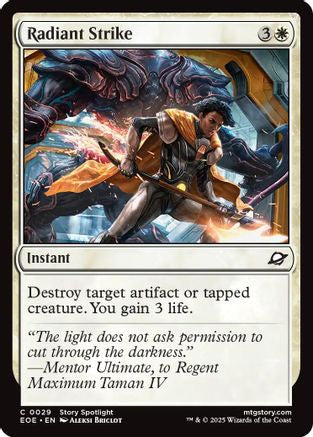 Radiant Strike (EOE-029) - Edge of Eternities Foil [Common]