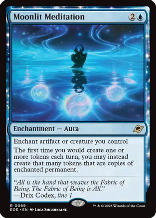 Moonlit Meditation (EOE-069) - Edge of Eternities Foil [Rare]