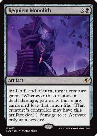 Requiem Monolith (EOE-113) - Edge of Eternities Foil [Rare]