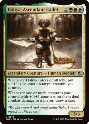 Haliya, Ascendant Cadet (EOE-218) - Edge of Eternities [Uncommon]