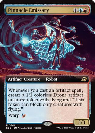 Pinnacle Emissary (Extended Art) (EOE-349) - Edge of Eternities Foil [Rare]