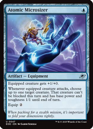 Atomic Microsizer (EOE-047) - Edge of Eternities Foil [Uncommon]