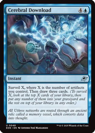 Cerebral Download (EOE-048) - Edge of Eternities Foil [Uncommon]