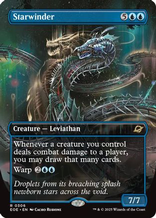 Starwinder (0306) (Borderless) (EOE-306) - Edge of Eternities Foil [Rare]