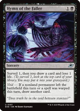 Hymn of the Faller (EOE-107) - Edge of Eternities Foil [Uncommon]