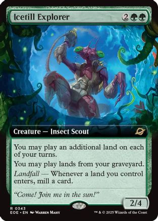 Icetill Explorer (Extended Art) (EOE-343) - Edge of Eternities Foil [Rare]