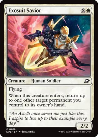 Exosuit Savior (EOE-016) - Edge of Eternities Foil [Common]