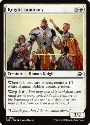 Knight Luminary (EOE-023) - Edge of Eternities Foil [Common]