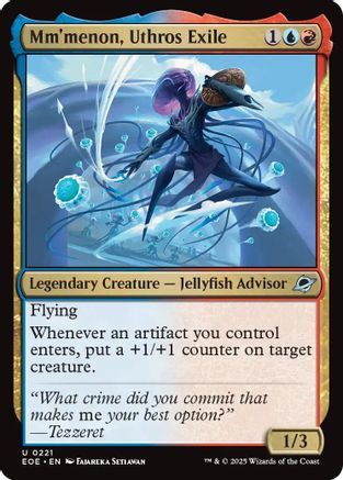Mm'menon, Uthros Exile (EOE-221) - Edge of Eternities Foil [Uncommon]