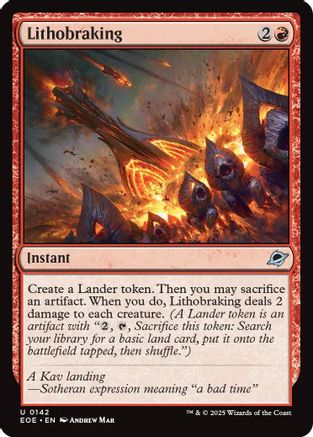 Lithobraking (EOE-142) - Edge of Eternities Foil [Uncommon]