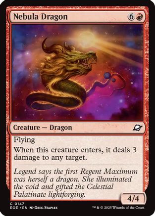 Nebula Dragon (EOE-147) - Edge of Eternities Foil [Common]