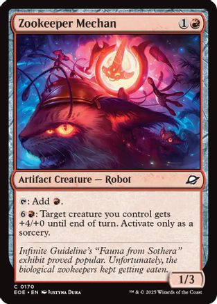Zookeeper Mechan (EOE-170) - Edge of Eternities Foil [Common]