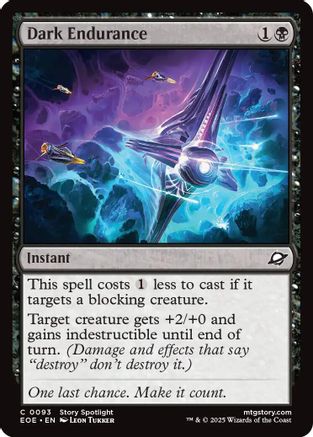 Dark Endurance (EOE-093) - Edge of Eternities Foil [Common]