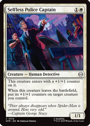 Selfless Police Captain (SPM-012) - Marvel's Spider-Man Foil [Common]
