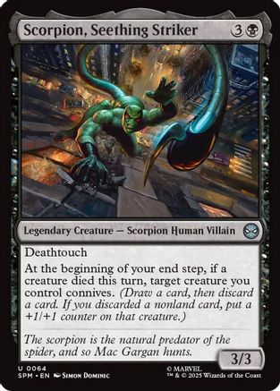 Scorpion, Seething Striker (SPM-064) - Marvel's Spider-Man Foil [Uncommon]