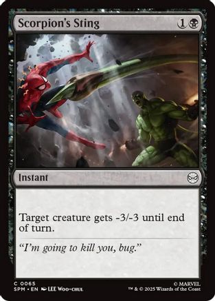 Scorpion's Sting (SPM-065) - Marvel's Spider-Man Foil [Common]
