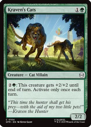 Kraven's Cats (SPM-104) - Marvel's Spider-Man Foil [Common]