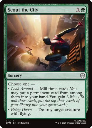 Scout the City (SPM-113) - Marvel's Spider-Man Foil [Common]