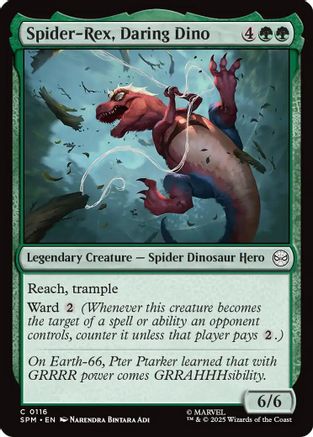 Spider-Rex, Daring Dino (SPM-116) - Marvel's Spider-Man Foil [Common]