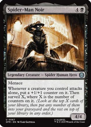 Spider-Man Noir (SPM-067) - Marvel's Spider-Man Foil [Uncommon]