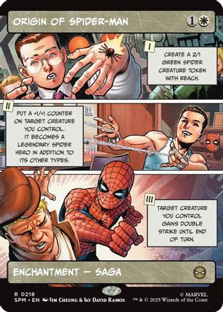 Origin of Spider-Man (Borderless) (SPM-218) - Marvel's Spider-Man [Rare]