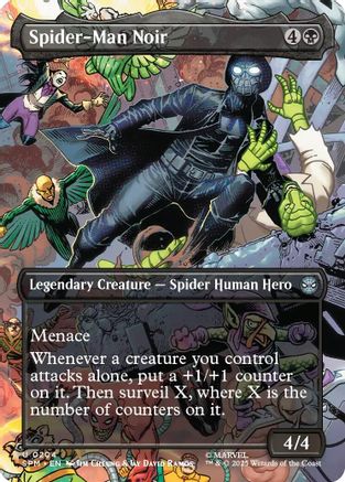 Spider-Man Noir (Borderless) (SPM-204) - Marvel's Spider-Man [Uncommon]