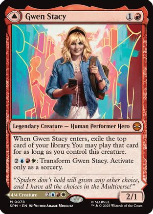Gwen Stacy (SPM-078) - Marvel's Spider-Man Foil [Mythic]