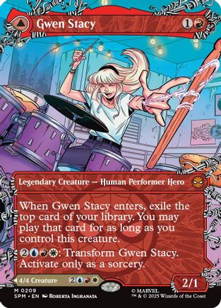 Gwen Stacy (0209) (Borderless) (SPM-209) - Marvel's Spider-Man [Mythic]