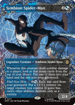 Symbiote Spider-Man (Borderless) (SPM-217) - Marvel's Spider-Man Foil [Rare]