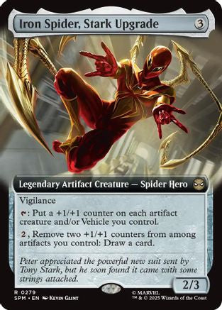 Iron Spider, Stark Upgrade (Extended Art) (SPM-279) - Marvel's Spider-Man Foil [Rare]