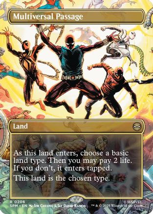Multiversal Passage (Borderless) (SPM-206) - Marvel's Spider-Man Foil [Rare]