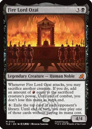 Fire Lord Ozai (TLE-104) - Avatar: The Last Airbender: Eternal-Legal Foil [Mythic]