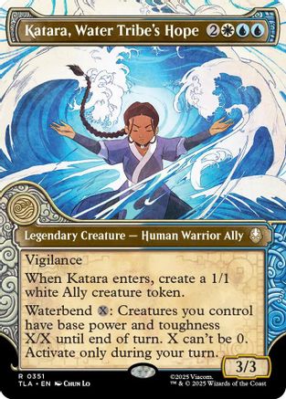 Katara, Water Tribe's Hope (Showcase) (TLA-351) - Avatar: The Last Airbender [Rare]