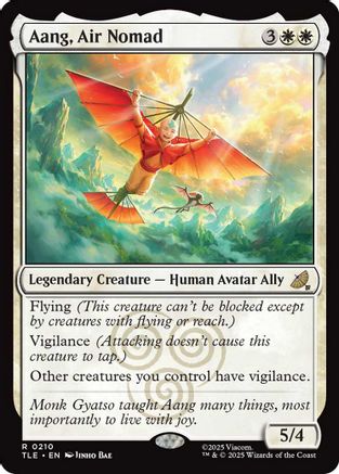 Aang, Air Nomad (TLE-210) - Avatar: The Last Airbender: Eternal-Legal Foil [Rare]