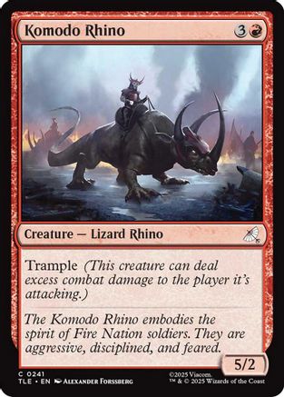 Komodo Rhino (TLE-241) - Avatar: The Last Airbender: Eternal-Legal Foil [Common]