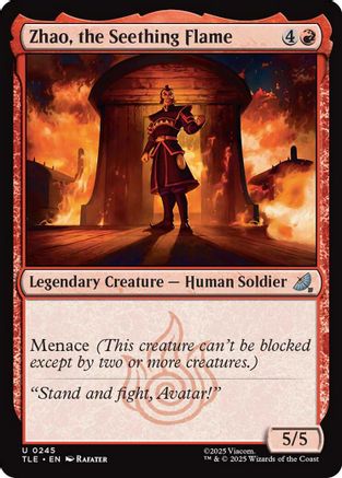 Zhao, the Seething Flame (TLE-245) - Avatar: The Last Airbender: Eternal-Legal [Uncommon]