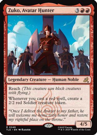 Zuko, Avatar Hunter (TLE-246) - Avatar: The Last Airbender: Eternal-Legal Foil [Rare]