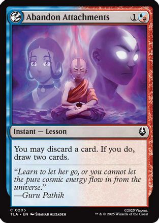 Abandon Attachments (TLA-205) - Avatar: The Last Airbender Foil [Common]