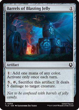 Barrels of Blasting Jelly (TLA-254) - Avatar: The Last Airbender Foil [Common]